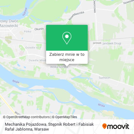 Mapa Mechanika Pojazdowa. Stępnik Robert i Fabisiak Rafał Jabłonna