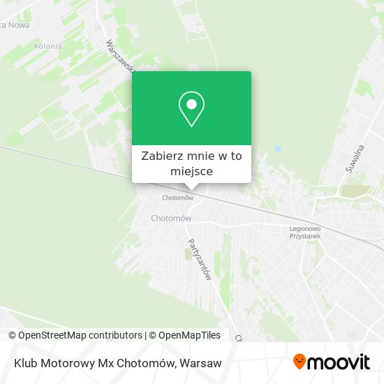 Mapa Klub Motorowy Mx Chotomów