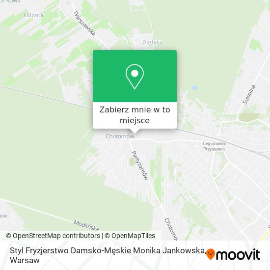 Mapa Styl Fryzjerstwo Damsko-Męskie Monika Jankowska