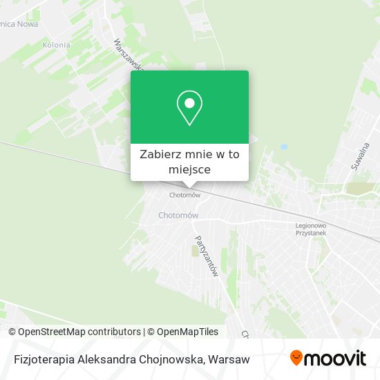 Mapa Fizjoterapia Aleksandra Chojnowska