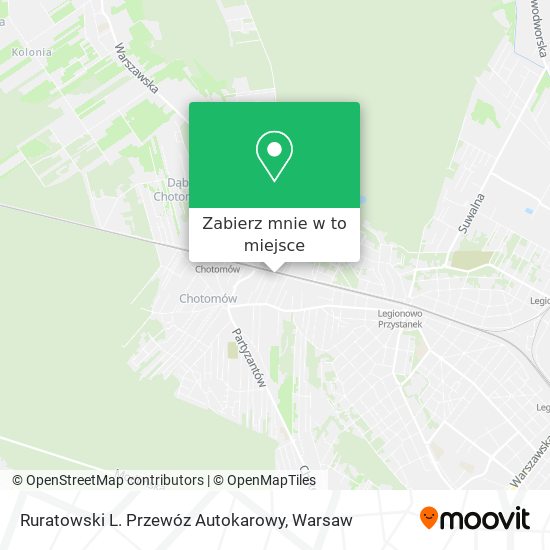 Mapa Ruratowski L. Przewóz Autokarowy