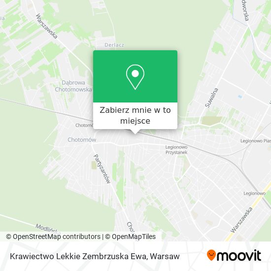 Mapa Krawiectwo Lekkie Zembrzuska Ewa