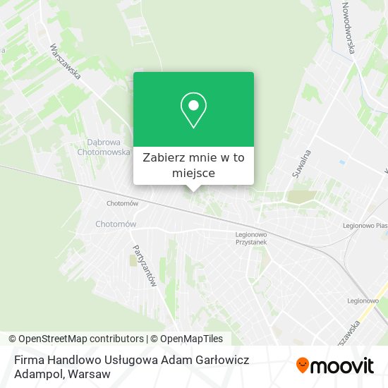 Mapa Firma Handlowo Usługowa Adam Garłowicz Adampol