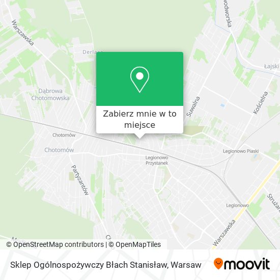 Mapa Sklep Ogólnospożywczy Błach Stanisław