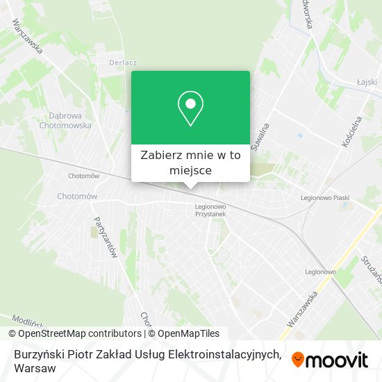 Mapa Burzyński Piotr Zakład Usług Elektroinstalacyjnych