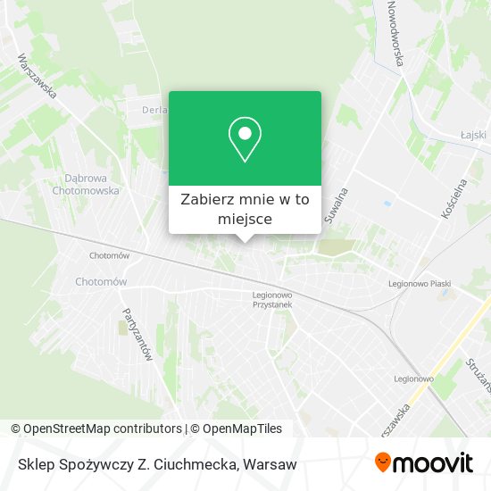 Mapa Sklep Spożywczy Z. Ciuchmecka