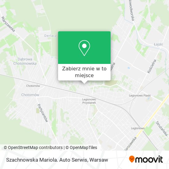 Mapa Szachnowska Mariola. Auto Serwis