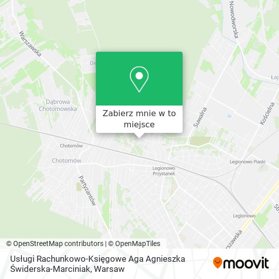 Mapa Usługi Rachunkowo-Księgowe Aga Agnieszka Świderska-Marciniak