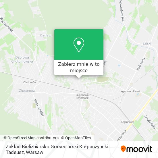 Mapa Zakład Bieliźniarsko Gorseciarski Kołpaczyński Tadeusz