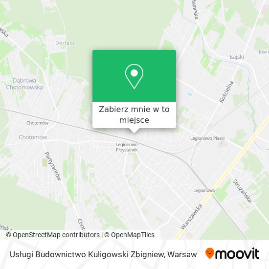 Mapa Usługi Budownictwo Kuligowski Zbigniew