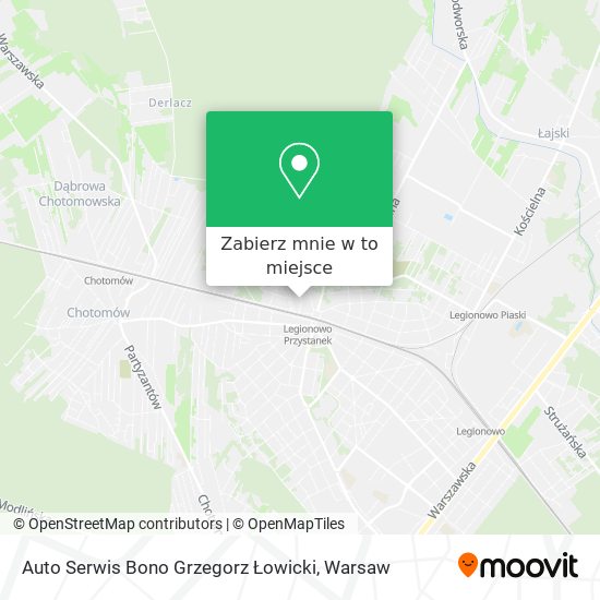 Mapa Auto Serwis Bono Grzegorz Łowicki