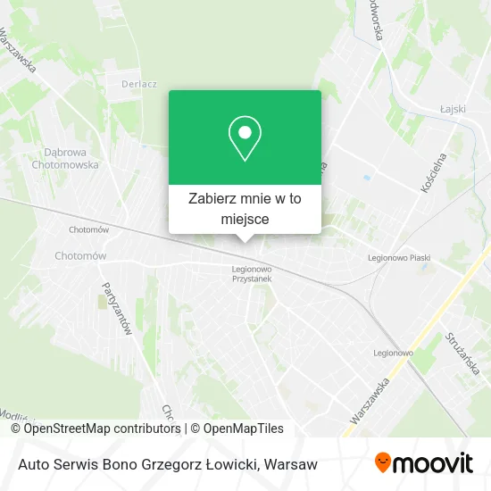 Mapa Auto Serwis Bono Grzegorz Łowicki