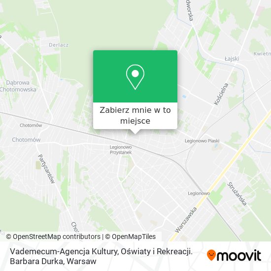 Mapa Vademecum-Agencja Kultury, Oświaty i Rekreacji. Barbara Durka