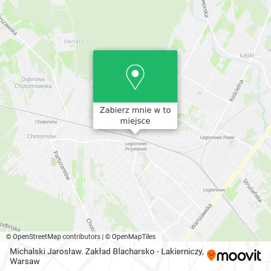 Mapa Michalski Jarosław. Zakład Blacharsko - Lakierniczy