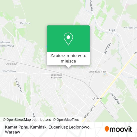 Mapa Kamet Pphu. Kamiński Eugeniusz Legionowo