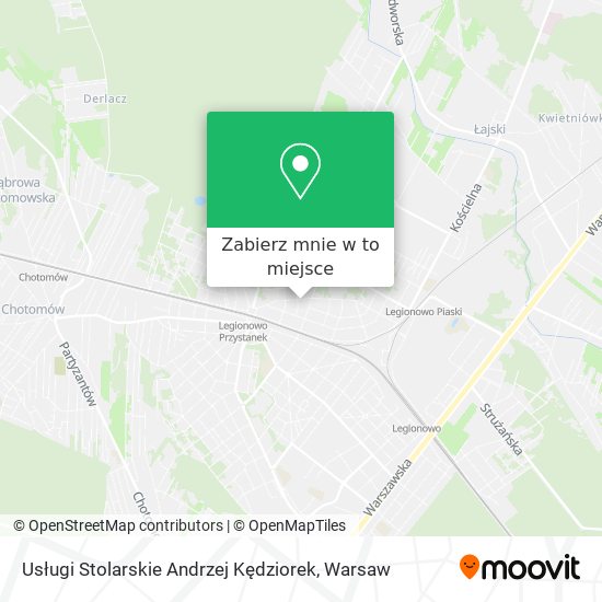 Mapa Usługi Stolarskie Andrzej Kędziorek