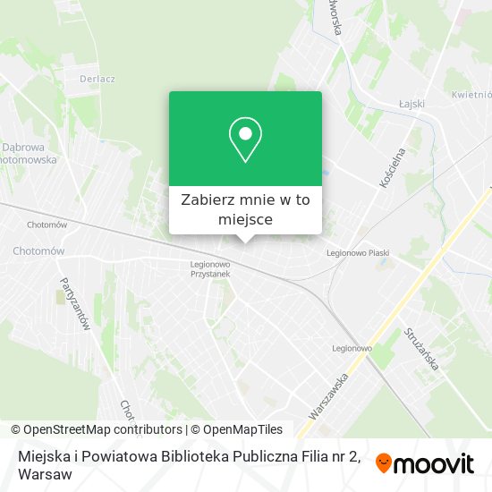 Mapa Miejska i Powiatowa Biblioteka Publiczna Filia nr 2