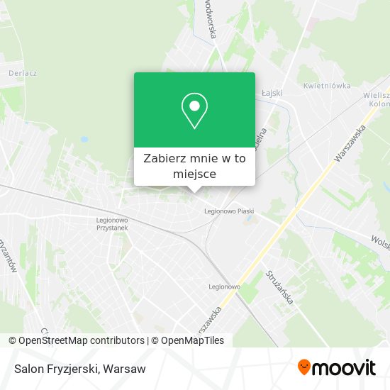 Mapa Salon Fryzjerski