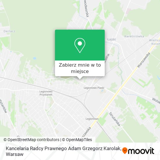 Mapa Kancelaria Radcy Prawnego Adam Grzegorz Karolak