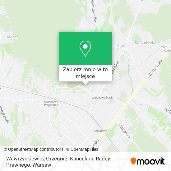 Mapa Wawrzynkiewicz Grzegorz. Kancelaria Radcy Prawnego