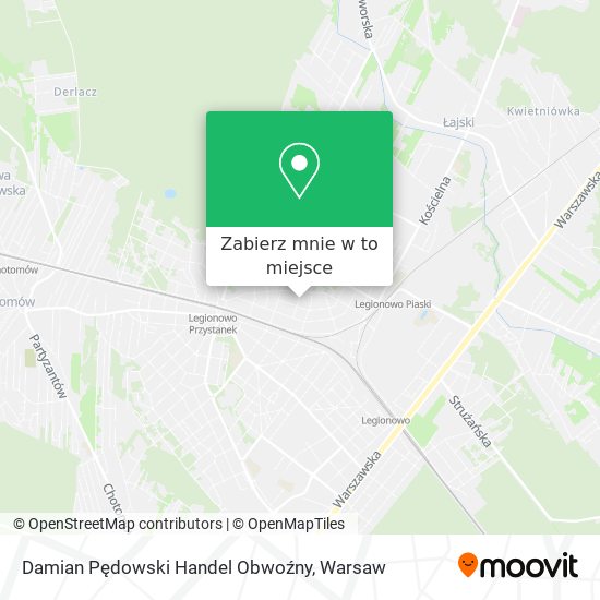 Mapa Damian Pędowski Handel Obwoźny