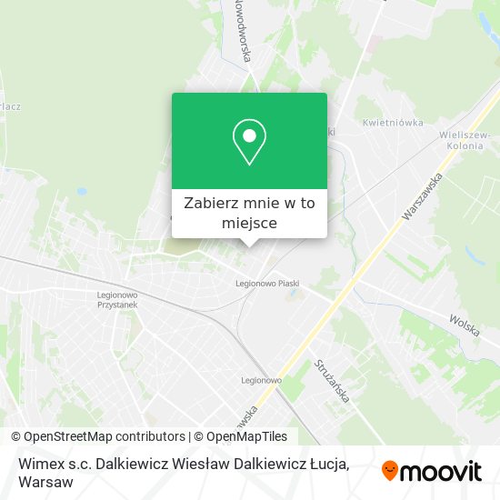 Mapa Wimex s.c. Dalkiewicz Wiesław Dalkiewicz Łucja