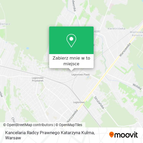 Mapa Kancelaria Radcy Prawnego Katarzyna Kulma