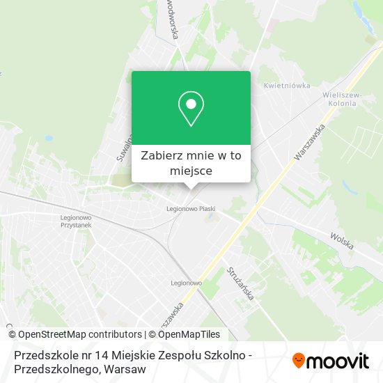 Mapa Przedszkole nr 14 Miejskie Zespołu Szkolno - Przedszkolnego