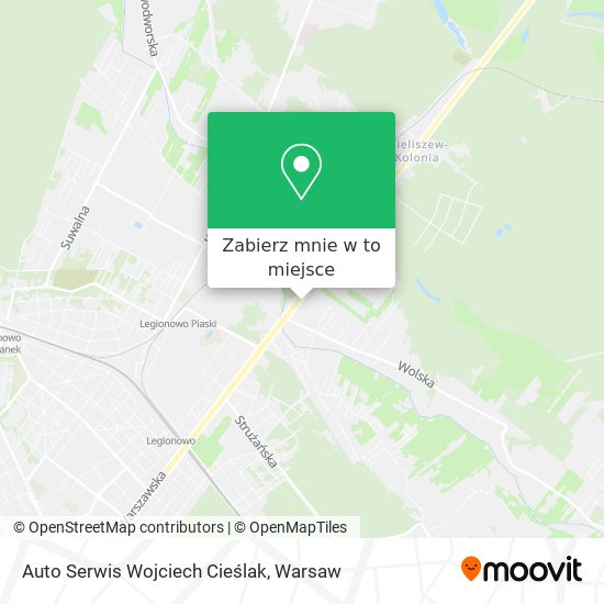 Mapa Auto Serwis Wojciech Cieślak