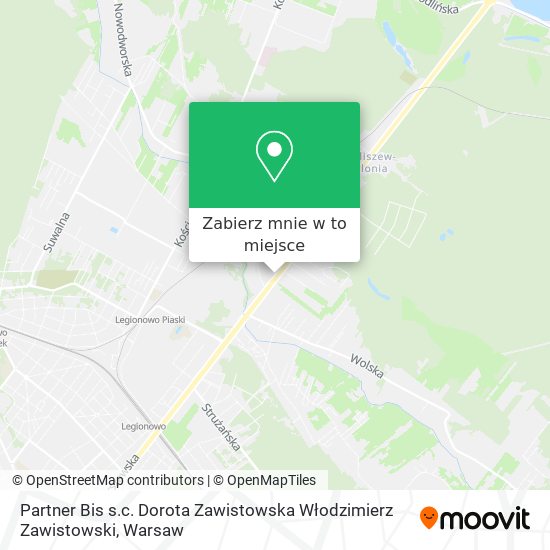 Mapa Partner Bis s.c. Dorota Zawistowska Włodzimierz Zawistowski