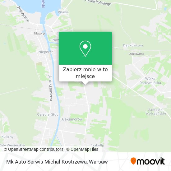 Mapa Mk Auto Serwis Michał Kostrzewa