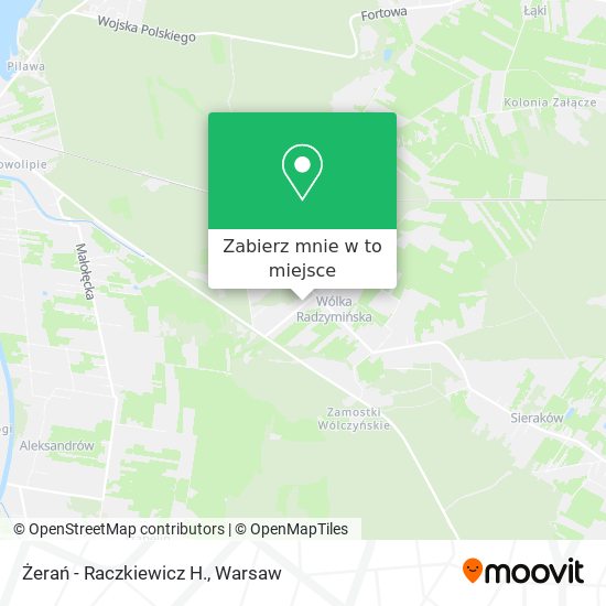 Mapa Żerań - Raczkiewicz H.