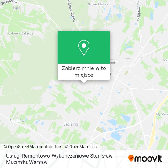 Mapa Usługi Remontowo-Wykończeniowe Stanisław Muciński