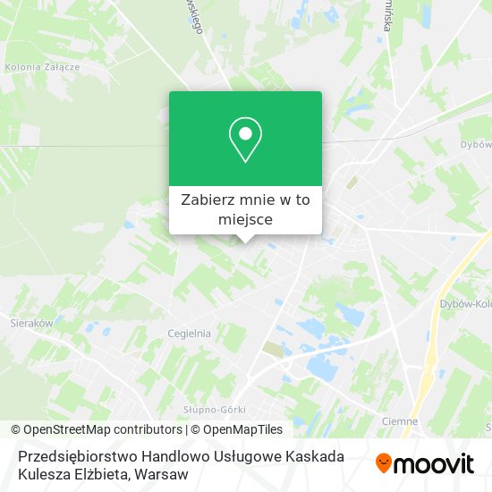 Mapa Przedsiębiorstwo Handlowo Usługowe Kaskada Kulesza Elżbieta