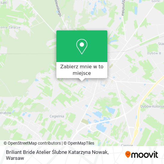 Mapa Briliant Bride Atelier Ślubne Katarzyna Nowak