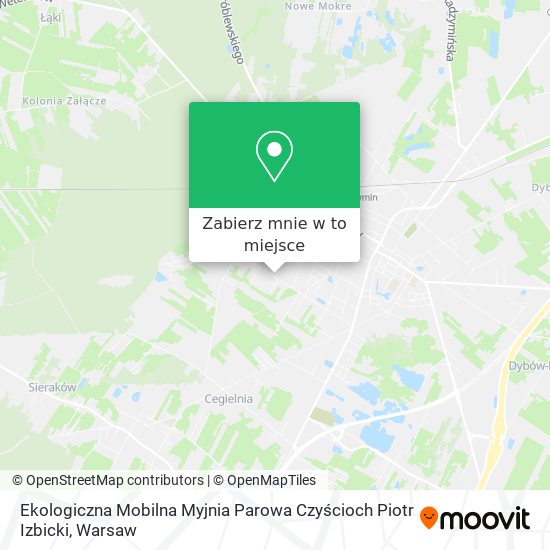 Mapa Ekologiczna Mobilna Myjnia Parowa Czyścioch Piotr Izbicki