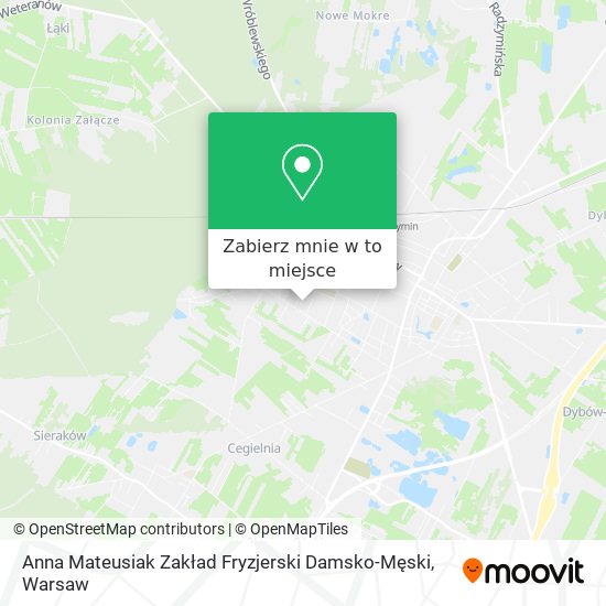 Mapa Anna Mateusiak Zakład Fryzjerski Damsko-Męski