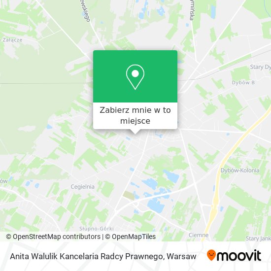 Mapa Anita Walulik Kancelaria Radcy Prawnego