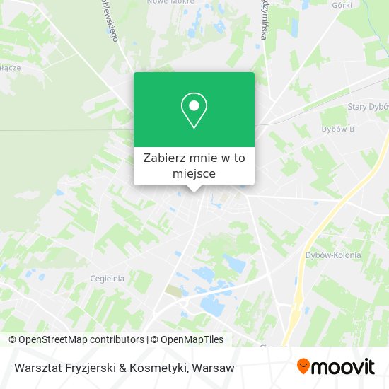 Mapa Warsztat Fryzjerski & Kosmetyki