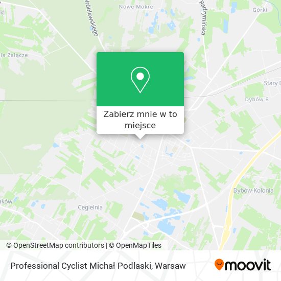 Mapa Professional Cyclist Michał Podlaski