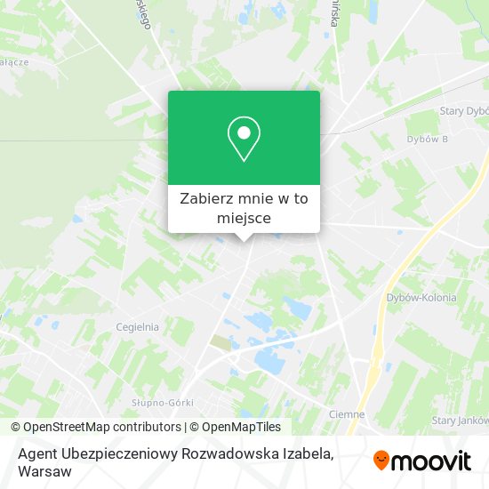 Mapa Agent Ubezpieczeniowy Rozwadowska Izabela