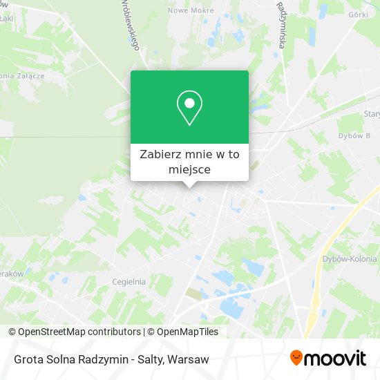 Mapa Grota Solna Radzymin - Salty