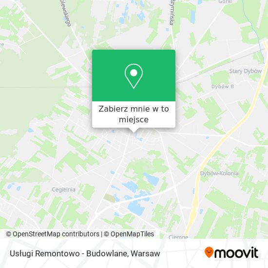 Mapa Usługi Remontowo - Budowlane