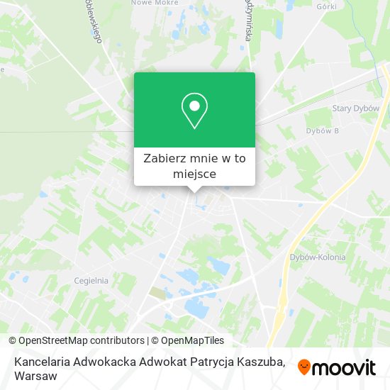 Mapa Kancelaria Adwokacka Adwokat Patrycja Kaszuba