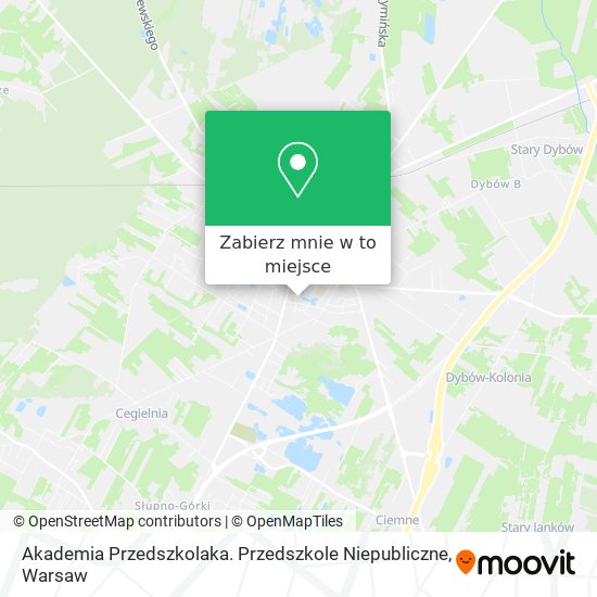 Mapa Akademia Przedszkolaka. Przedszkole Niepubliczne