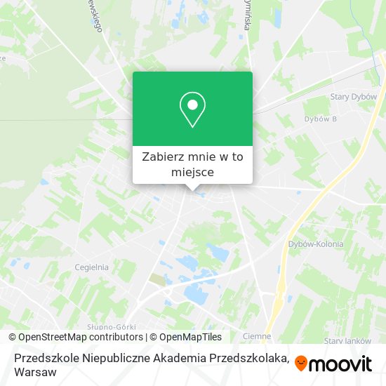 Mapa Przedszkole Niepubliczne Akademia Przedszkolaka