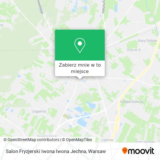 Mapa Salon Fryzjerski Iwona Iwona Jechna