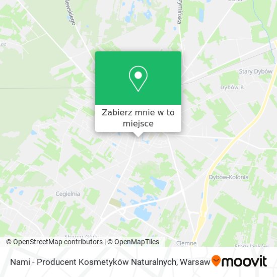 Mapa Nami - Producent Kosmetyków Naturalnych