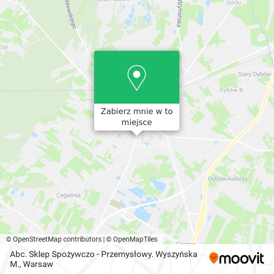 Mapa Abc. Sklep Spożywczo - Przemysłowy. Wyszyńska M.