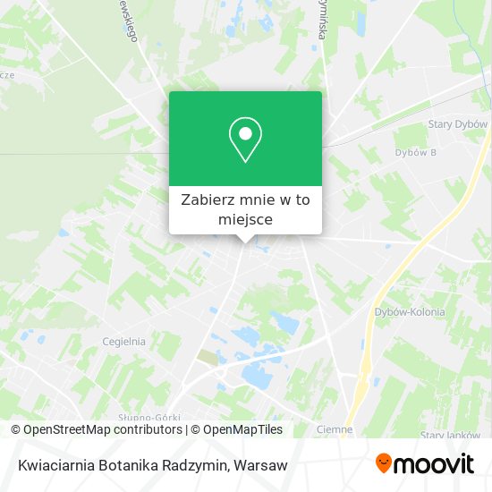 Mapa Kwiaciarnia Botanika Radzymin